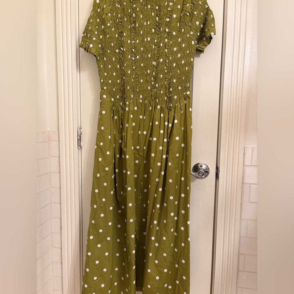 NWT Damson Madder x Anthropologie Raphaela Shirred Maxi Dress - Picture 5 of 5